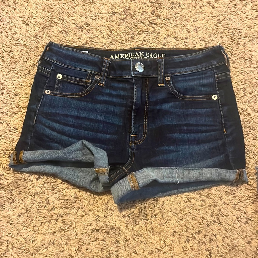 Dark jean shorts